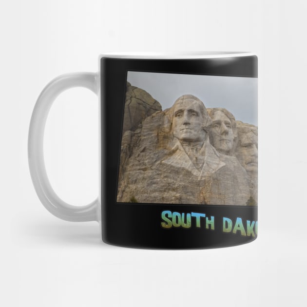 South Dakota State Outline (Mount Rushmore) by gorff